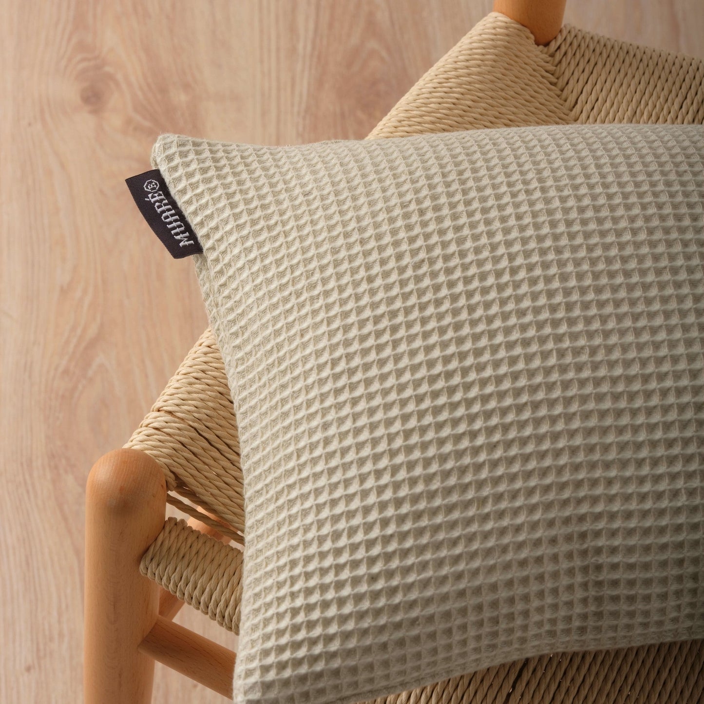 Waffle Linen cushion cover 50x50 cm