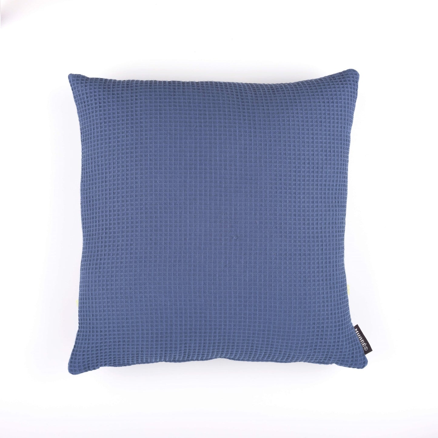 Housse de coussin Majolique Bleu Gaufre 50x50 cm