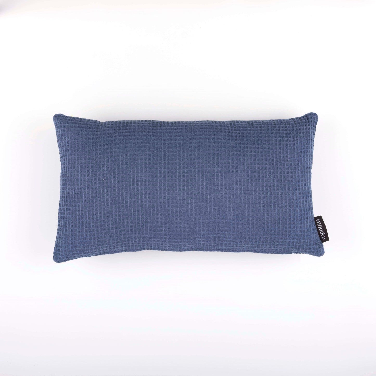 Housse de coussin Majolique Bleu Gaufre 30x50 cm