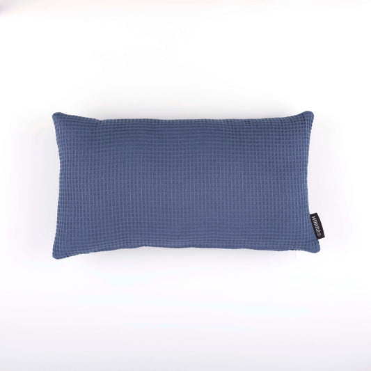 Waffle Blue Majolica cushion cover 30x50 cm