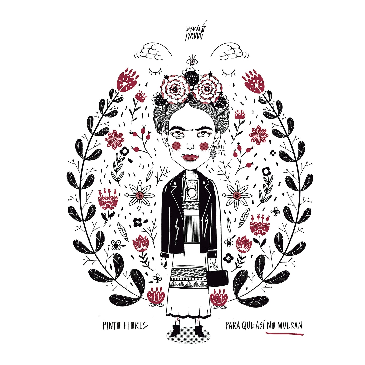Ensemble de draps Pinto Frida 100 % coton par Mundopiruuu