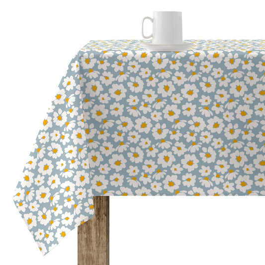 Xalo blue 100% cotton stain-resistant tablecloth
