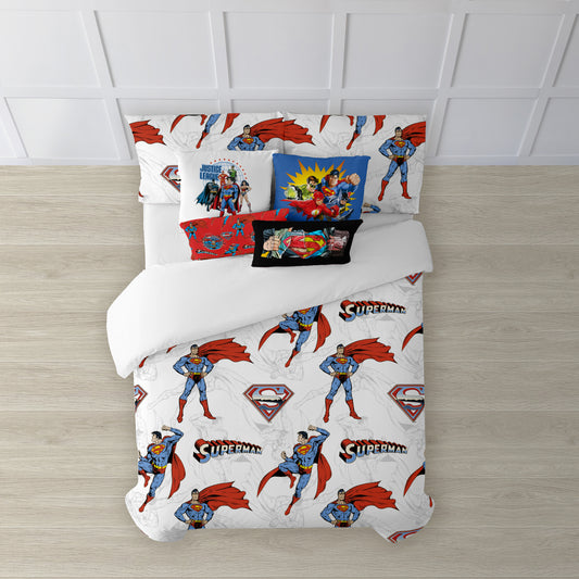 Duvet cover with buttons 100% cotton Man of Steel
