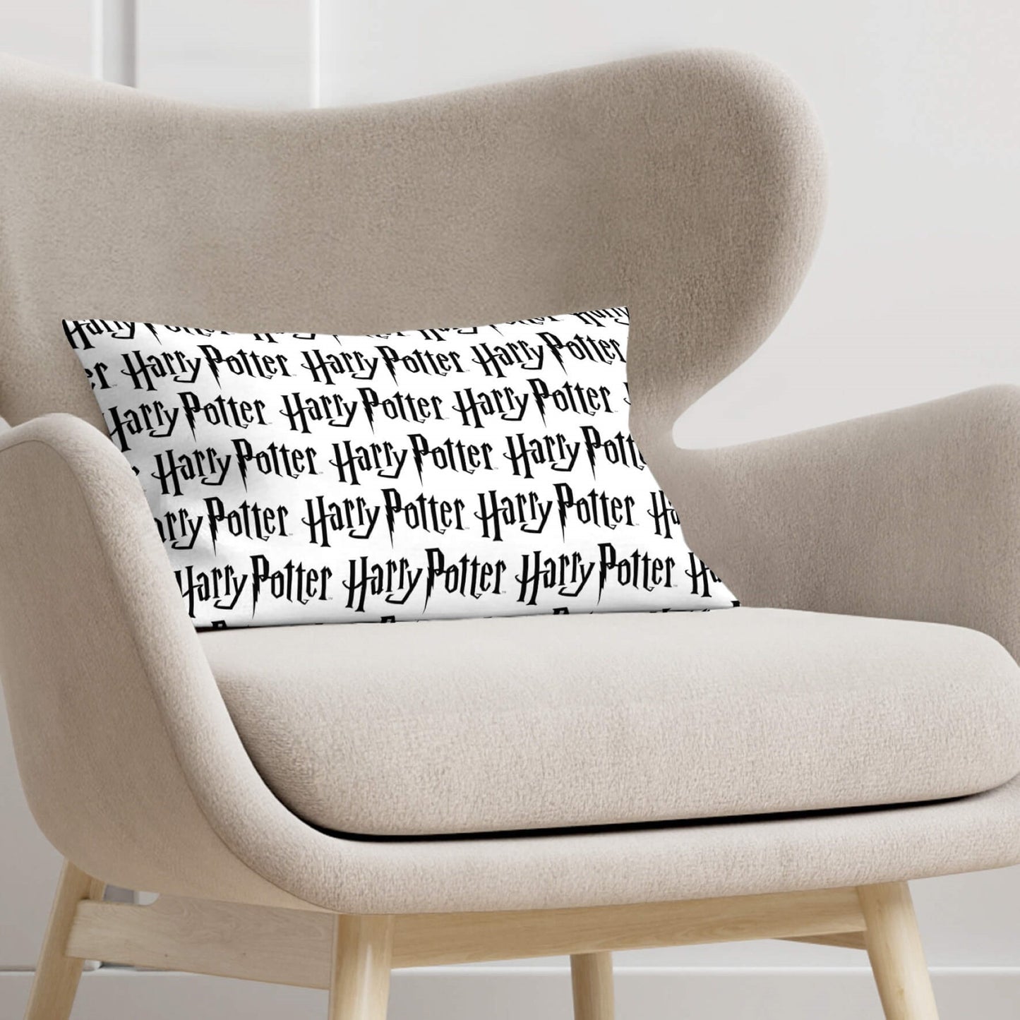 Housse de coussin 100% coton 30x50cm Harry Potter Noir C