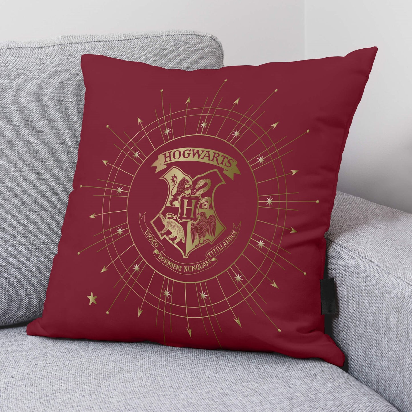 Housse de coussin 100% coton 45x45cm Harry Potter Or A