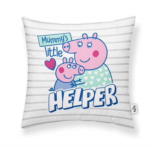 Housse de coussin 100% coton 45x45cm Mummys Helper A