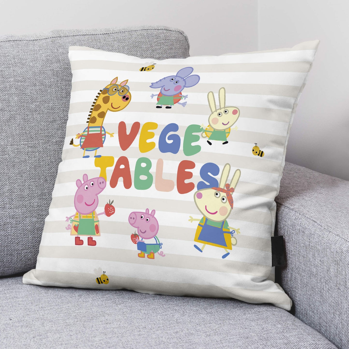 100% cotton cushion cover 45x45cm Vegetables A