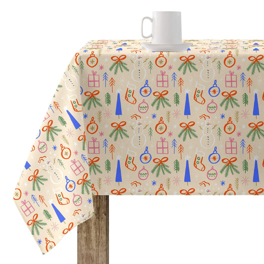 Merry Christmas stain-resistant tablecloth 41