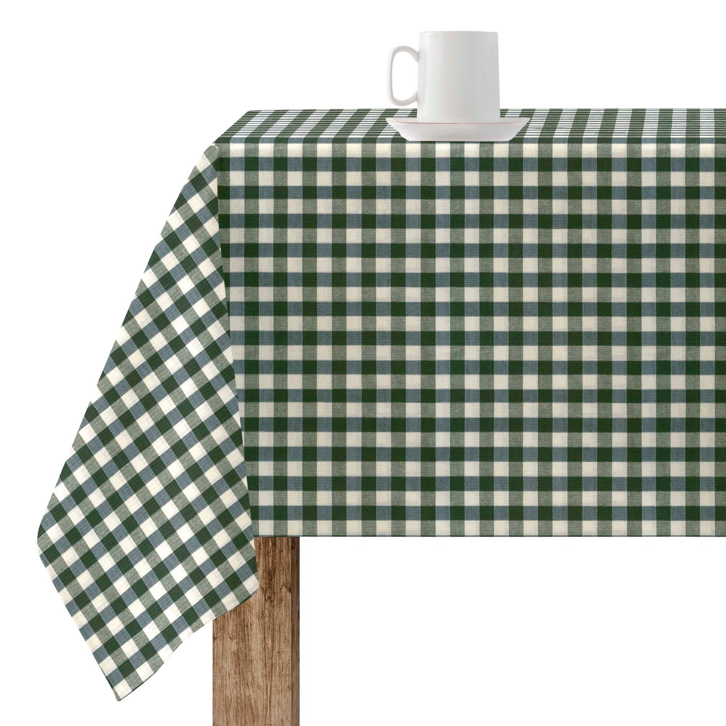 Resin stain-resistant tablecloth Cuadros 150-02